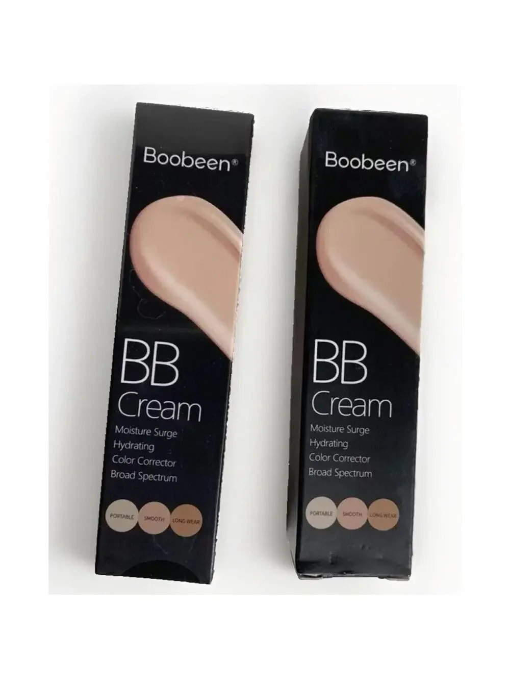 Boobeen BB Cream Moisturizer Surge, Hydrating Color Corrector Broad Spectrum 2pc